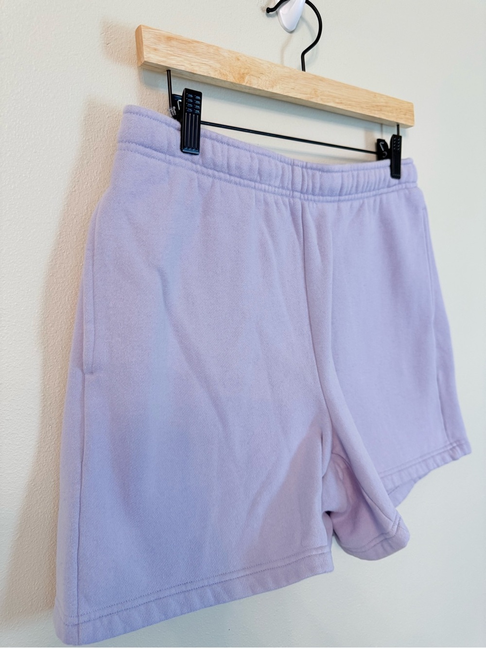 Aritzia TNA Cozy Fleece Mega 5” Sweatshort Lavender Size M - Picture 4 of 9